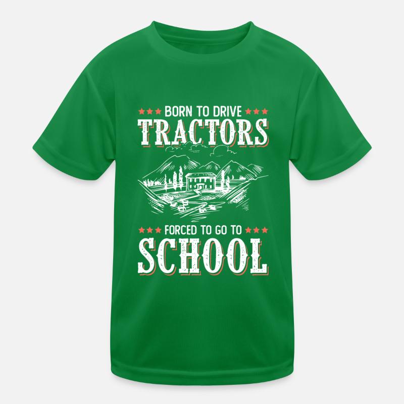 Traktor schule farmer Kinder Funktions-T-Shirt