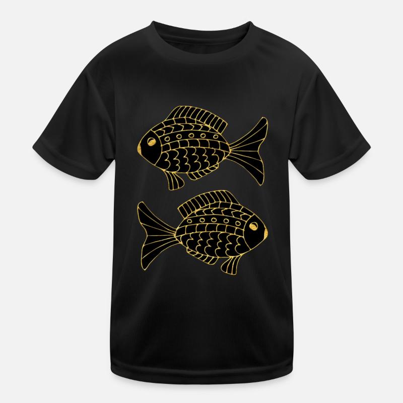 Fisch Kinder Funktions-T-Shirt