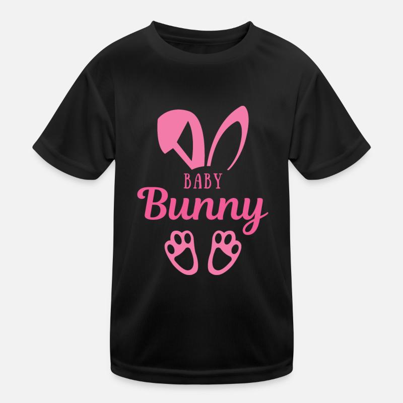 Baby Rabbit - Kids Functional T-Shirt - black