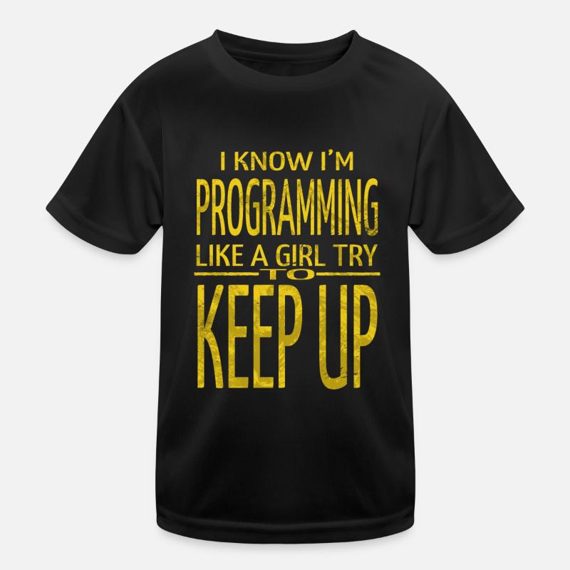 Langage informatique Bday Déclaration Développeur backend T-shirt sport Enfant