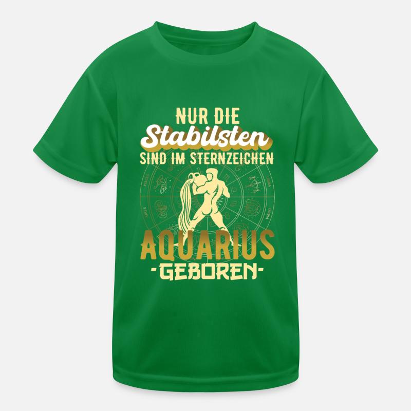 Sternzeichen Aquarius Wassermann Geschenkidee Kinder Funktions-T-Shirt