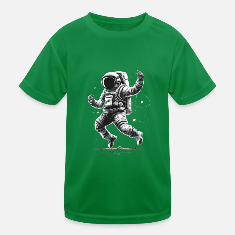 Dancing Astronaut Kinder Funktions-T-Shirt