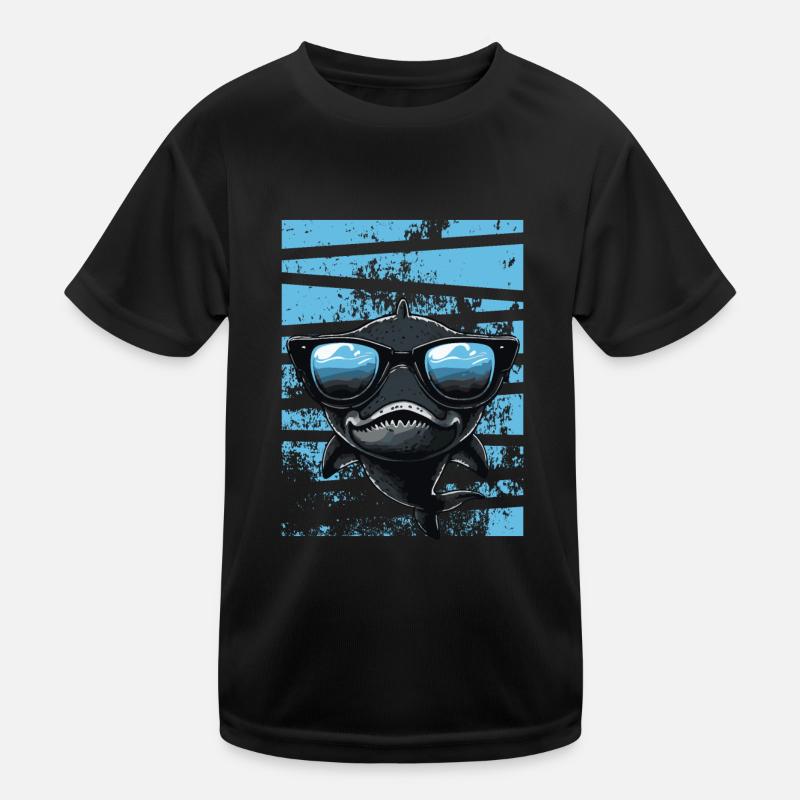 Requin cool T-shirt sport Enfant