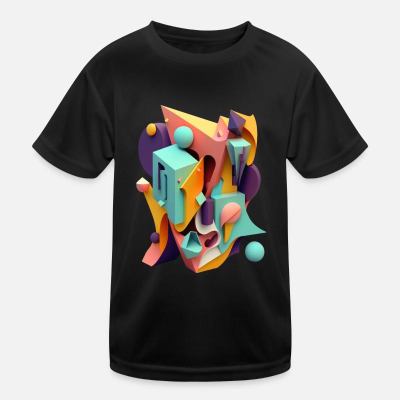 3D Kinder Funktions-T-Shirt
