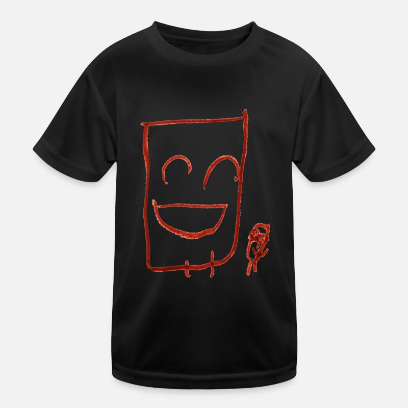 Glückliche Kerle (transparent) Kinder Funktions-T-Shirt