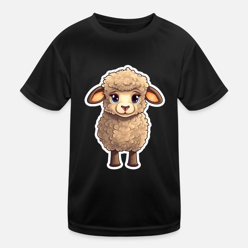 Sheep - Kids Functional T-Shirt - black