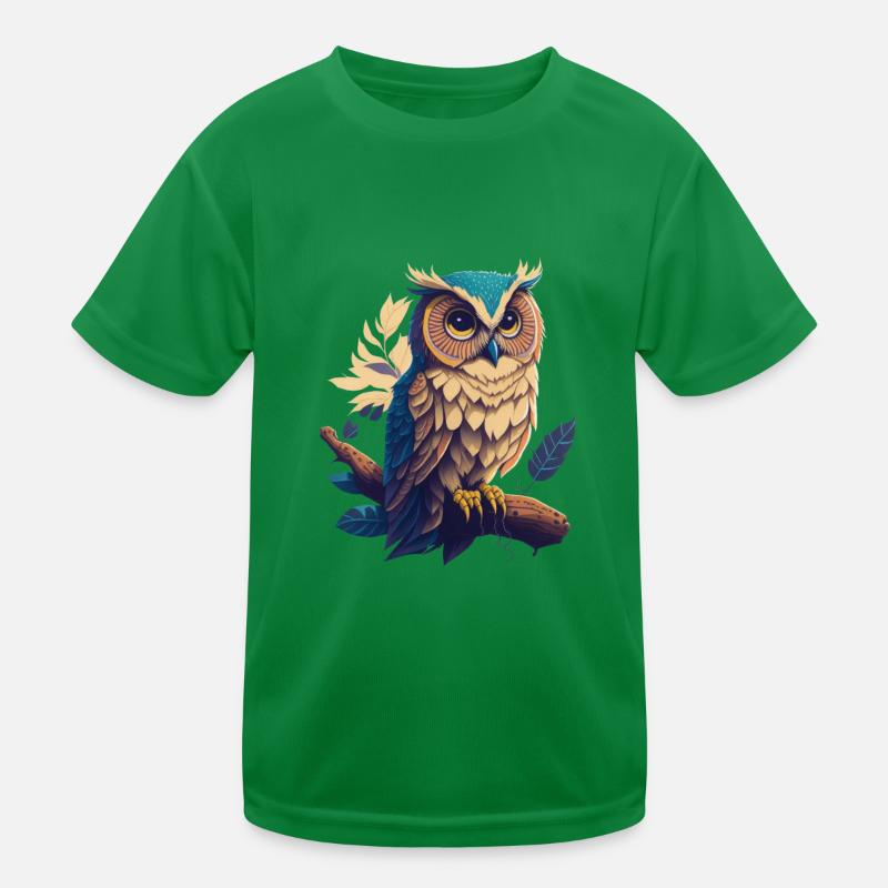 Eule Kinder Funktions-T-Shirt