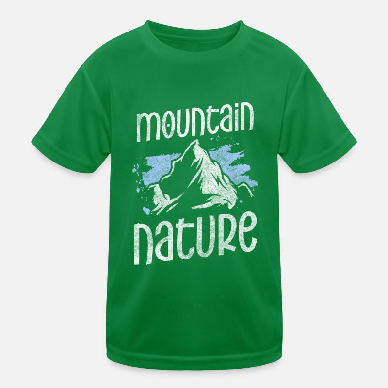 Baum Berg Waldtier Kinder Funktions-T-Shirt