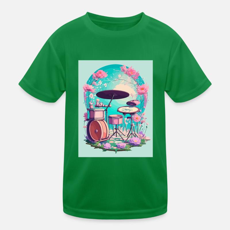 Percussions en fleurs T-shirt sport Enfant