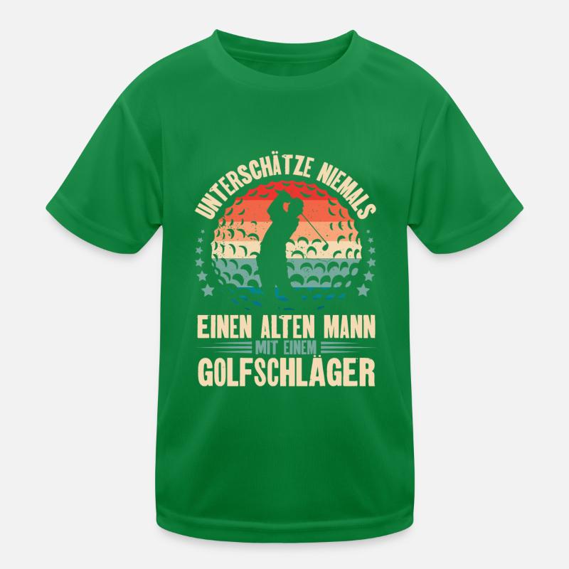 Golf Golfer Kinder Funktions-T-Shirt