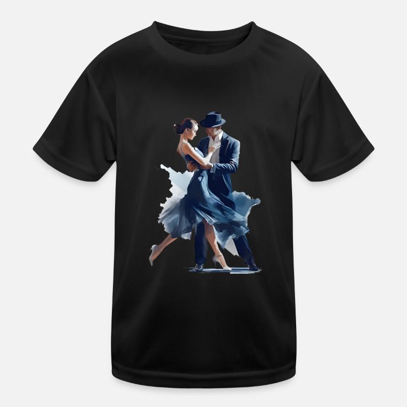 La danse sportive est une forme d’expression créative - T-shirt sport Enfant - noir