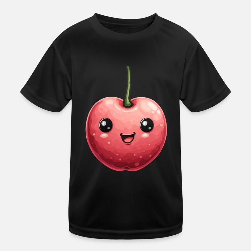 Kirsche Kinder Funktions-T-Shirt
