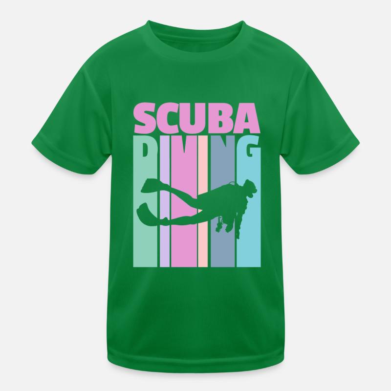 Scuba Diving - Diving Expert Ocean Depth Scuba Kids Functional T-Shirt