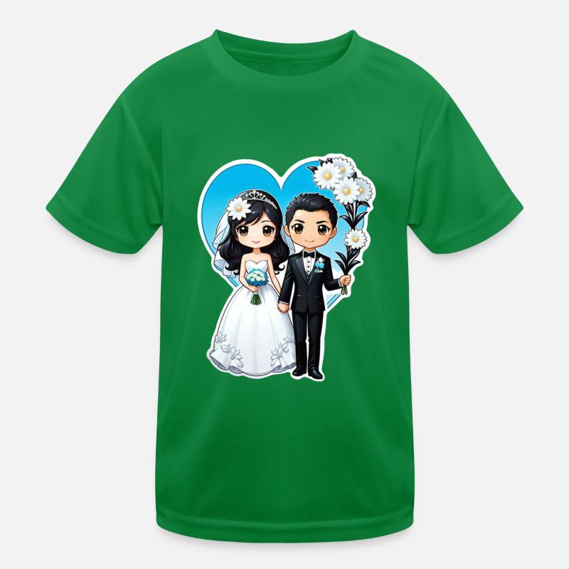 just married - pour mariage T-shirt sport Enfant