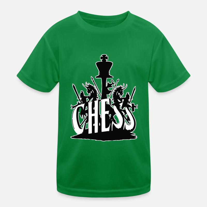 Schach Design Kinder Funktions-T-Shirt