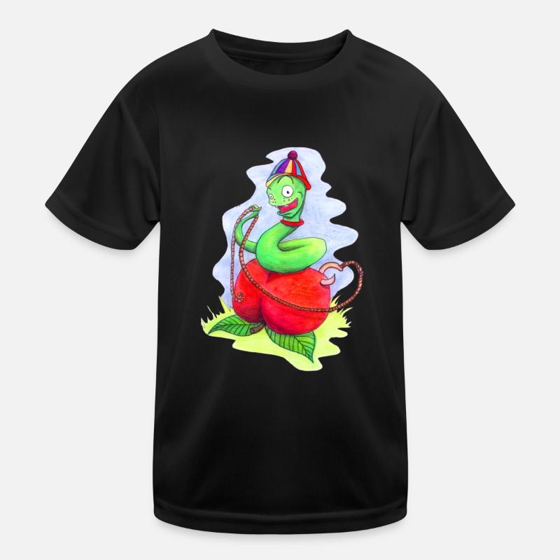 Würmchen Schlingel Aus Kinderbuch Kinder Funktions-T-Shirt