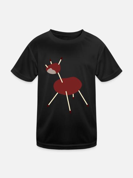chestnut unicorn - Kids Functional T-Shirt - black