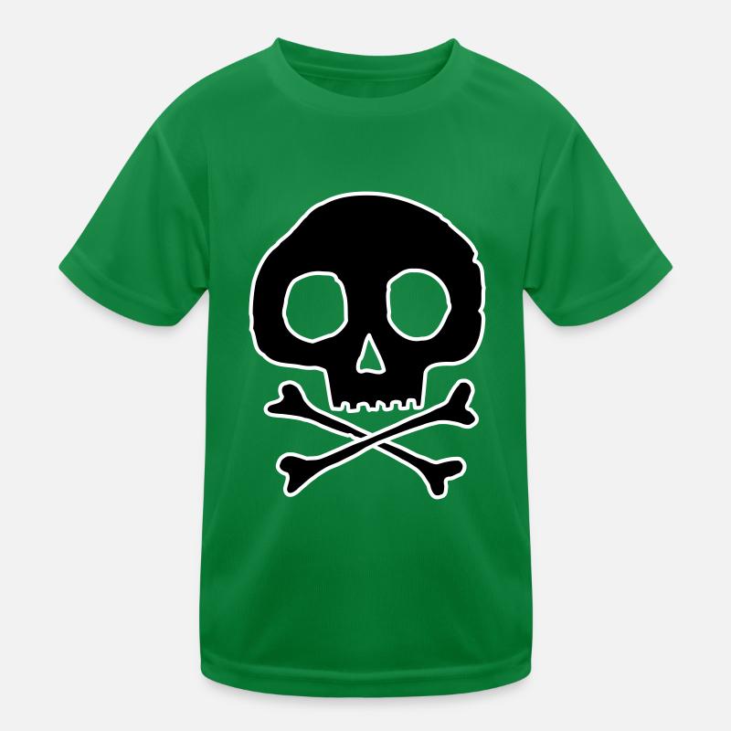Skull and bones Kids Functional T-Shirt