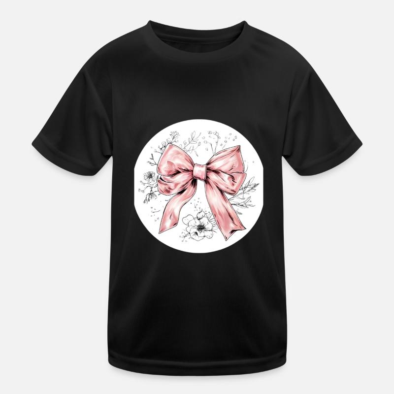 Bow Silk Glamour Gift Kids Functional T-Shirt