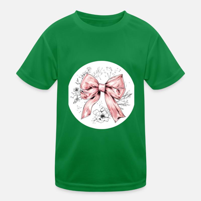 Bow Silk Glamour Gift Kids Functional T-Shirt