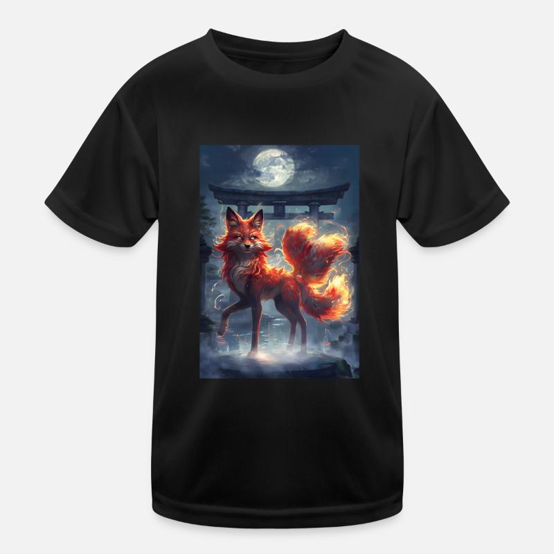 Fox Spirit Mythology Myth Gift Kids Functional T-Shirt
