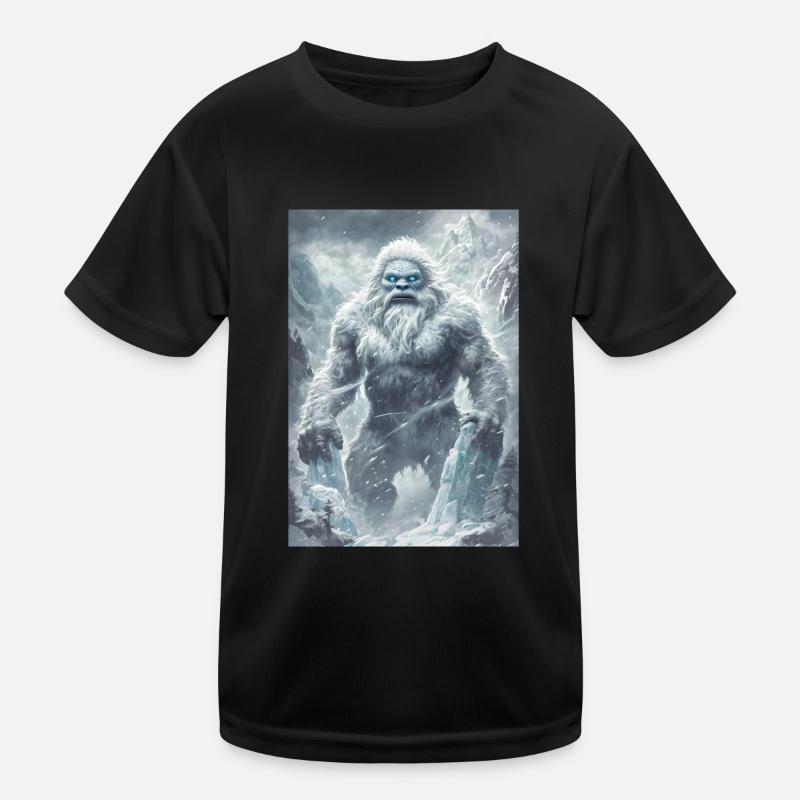 Yeti Mythology Legend Gift Kids Functional T-Shirt