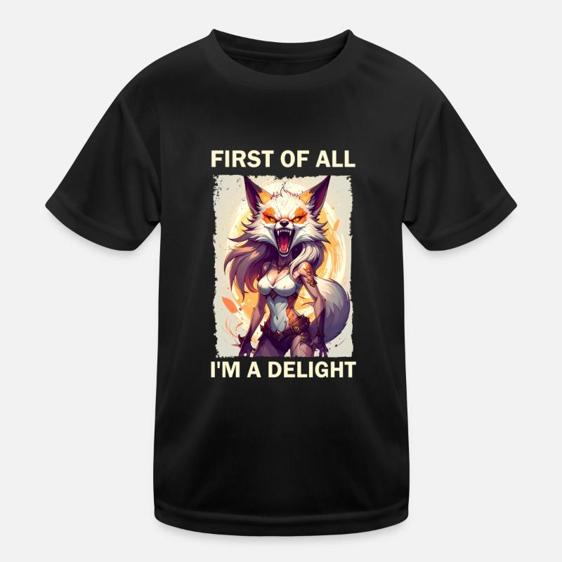 Tout d’abord, je suis un délice T-shirt sport Enfant