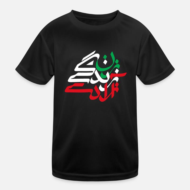 Zan Zendegi Azadi Kinder Funktions-T-Shirt