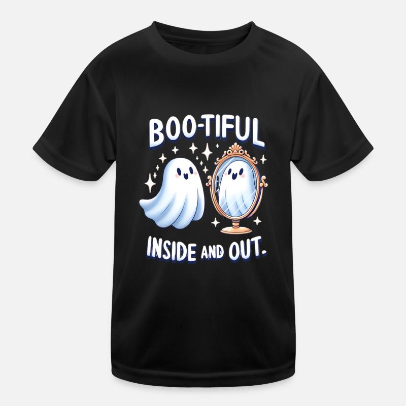 Halloween Shirt Boo - Tiful Inside and Out Ghost Kinder Funktions-T-Shirt