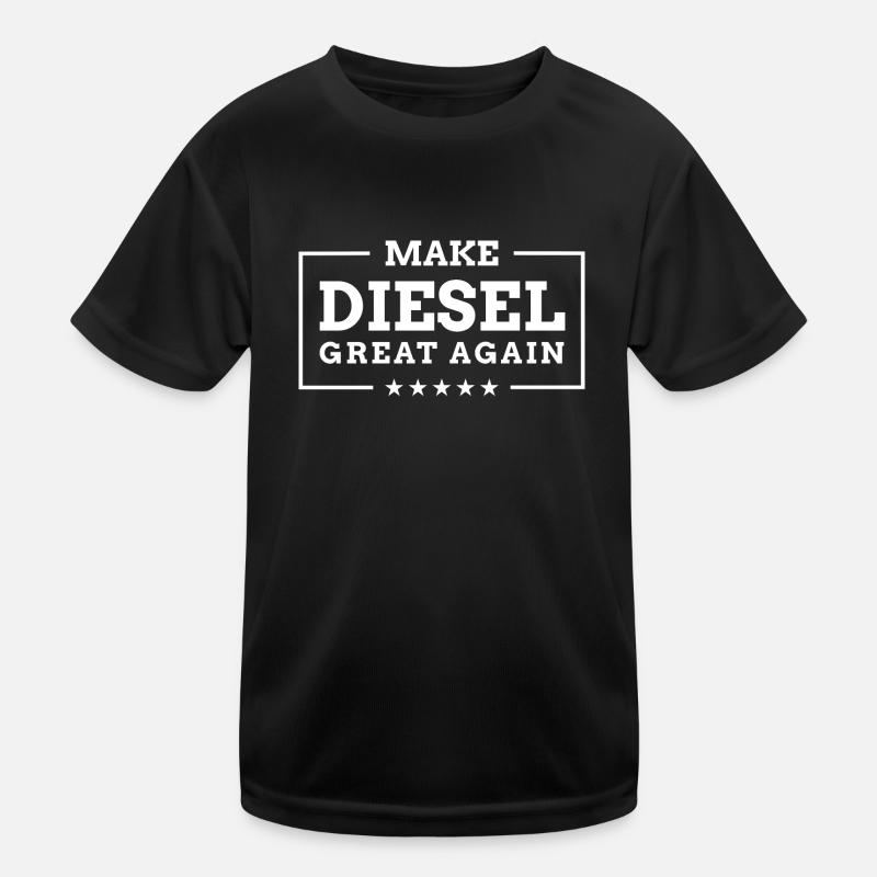 Make Diesel Great Again - Lustiger Abgasskandal Kids Functional T-Shirt