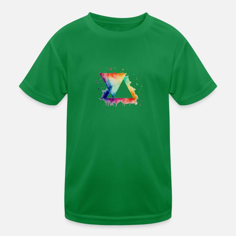 Triangles aux couleurs vives T-shirt sport Enfant