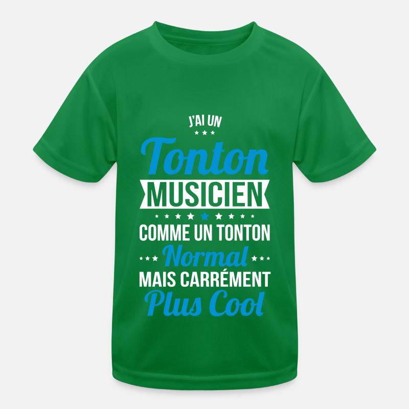J'ai un tonton musicien plus cool T-shirt sport Enfant