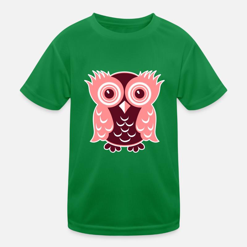 Owl Eule Kinder Funktions-T-Shirt