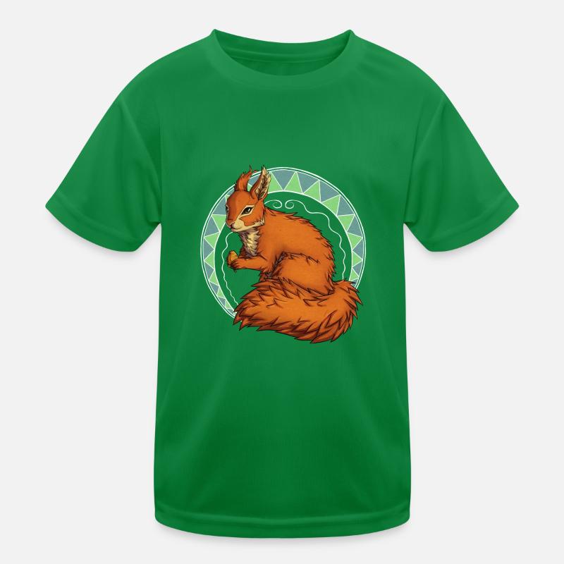 Eichhörnchen Kinder Funktions-T-Shirt