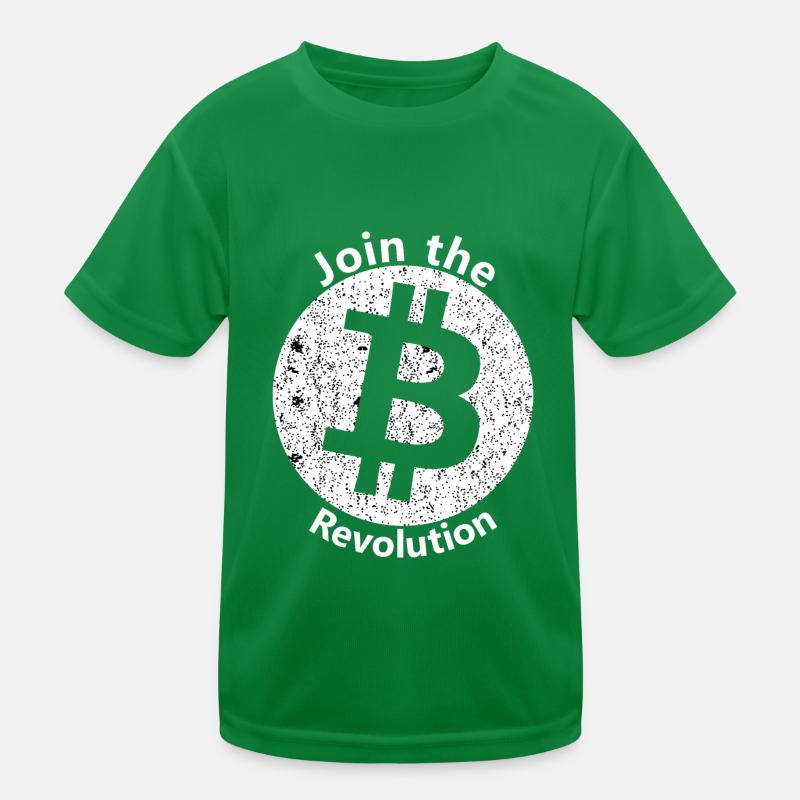 Die Bitcoin Revolution Kinder Funktions-T-Shirt