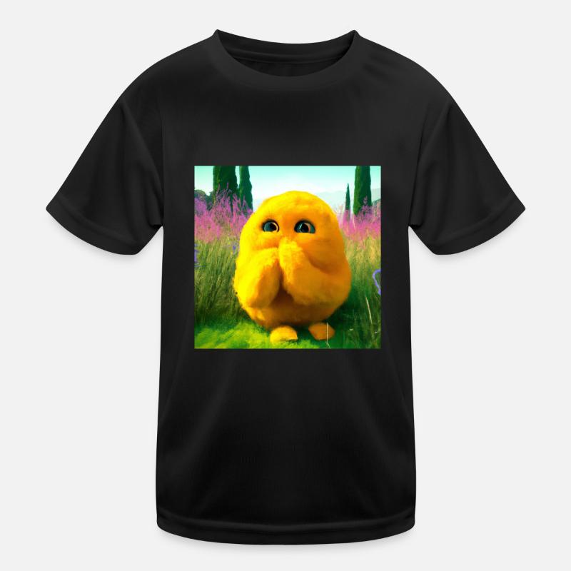 surprising cuddle - Kids Functional T-Shirt - black