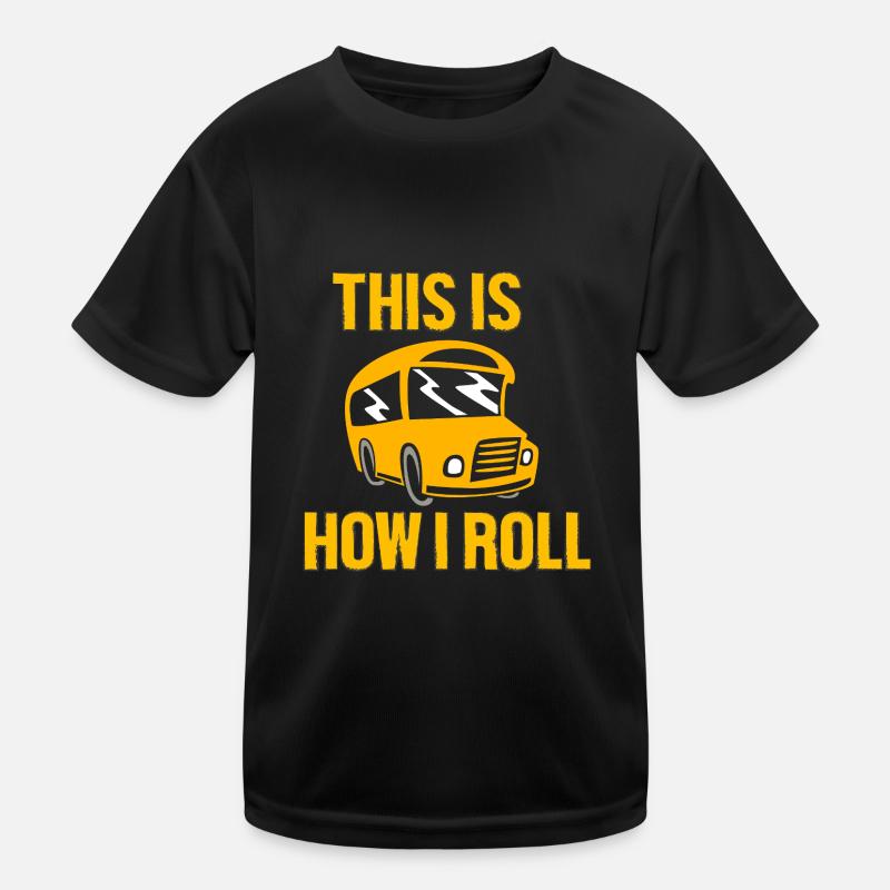 Schulbusfahrer Schulbus Kinder Funktions-T-Shirt
