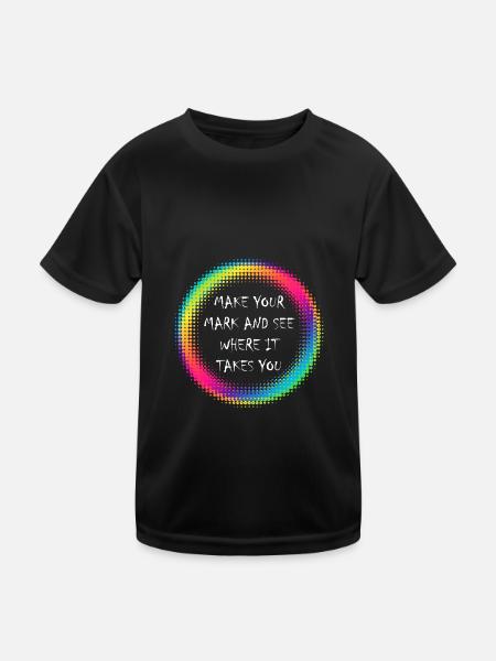 Faites votre marque et voyez où cela vous mèneChilds - T-shirt sport Enfant - noir - Devant