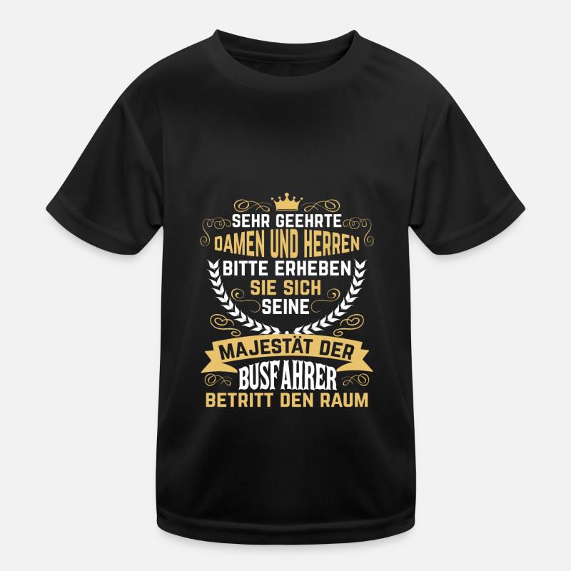 Busfahrer Berufung Beruf Arbeit Geschenk Kinder Funktions-T-Shirt