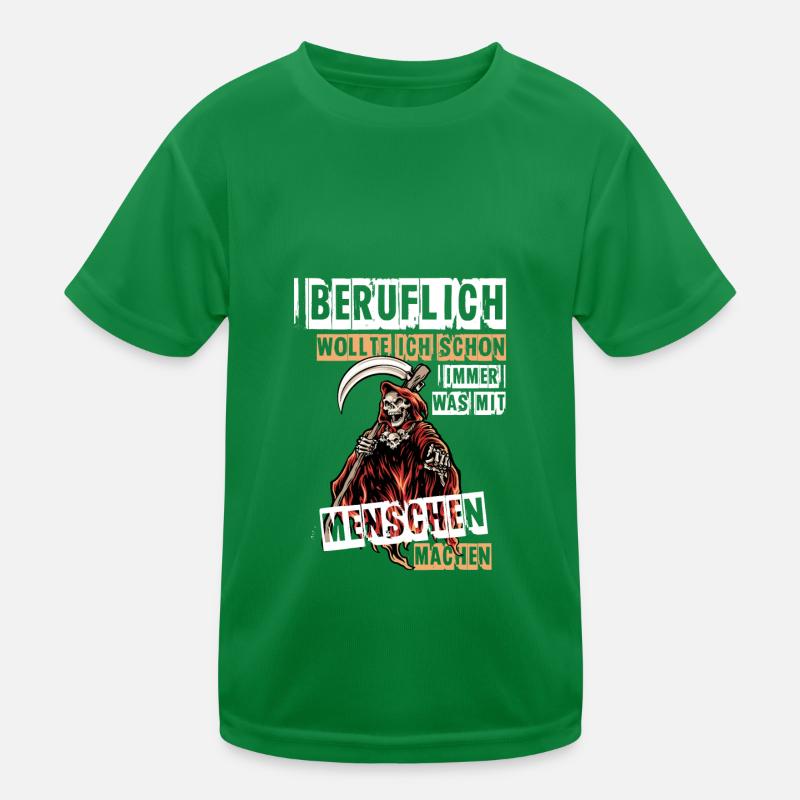 Beruflich Sensenmann Kinder Funktions-T-Shirt