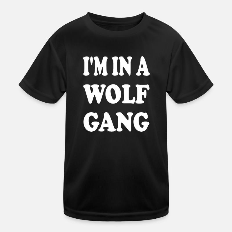" I'm in a Wolf Gang " (white) Kids Functional T-Shirt