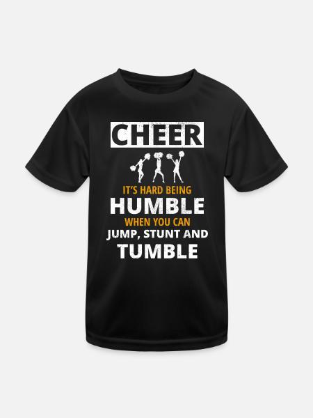 Cheerleader Cheerleading Coach Cheer Cheering - T-shirt sport Enfant - noir - Devant