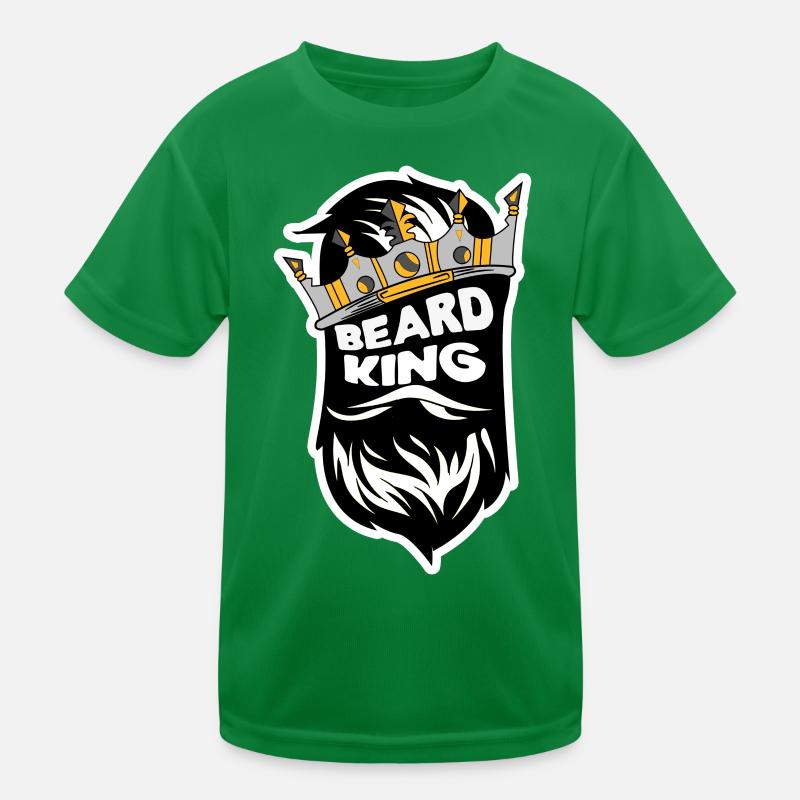 Bart Männlichkeit Statement Bartfrisur Bartträger Kinder Funktions-T-Shirt