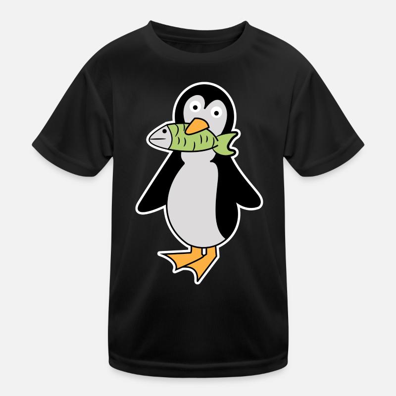 Süß Pinguin Vogel Tier Seevogel Arktis Kinder Funktions-T-Shirt