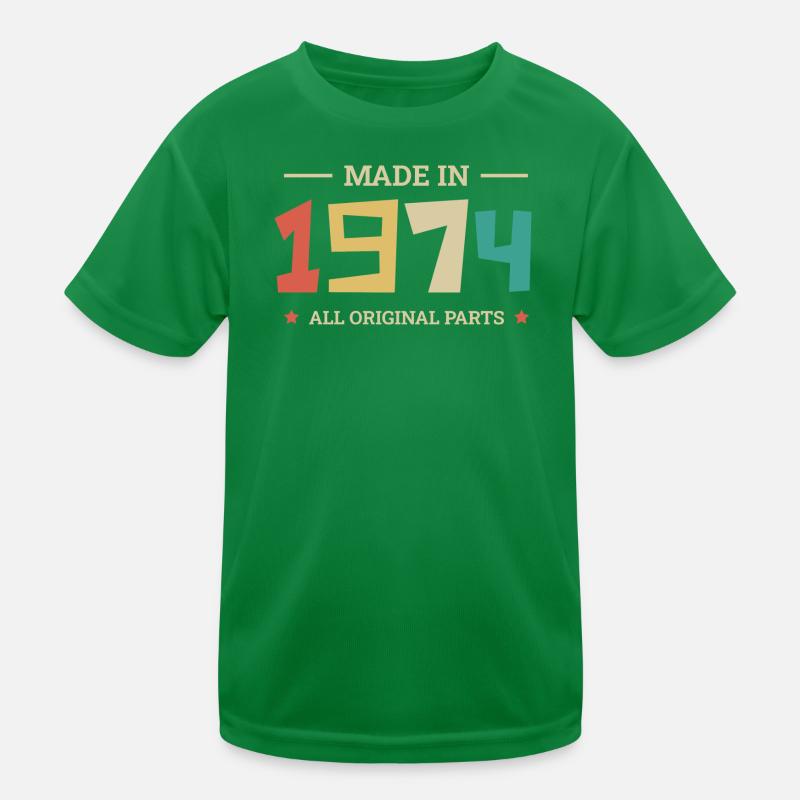 Legendary Since 1974 Original 1974 Kids Functional T-Shirt