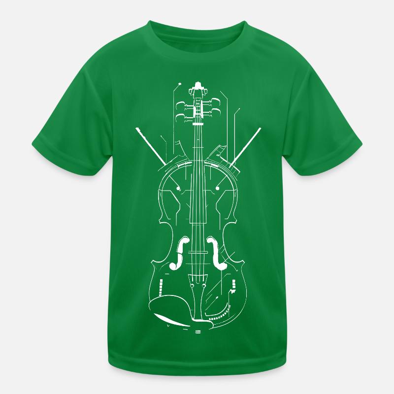 Dessin au trait du violon T-shirt sport Enfant