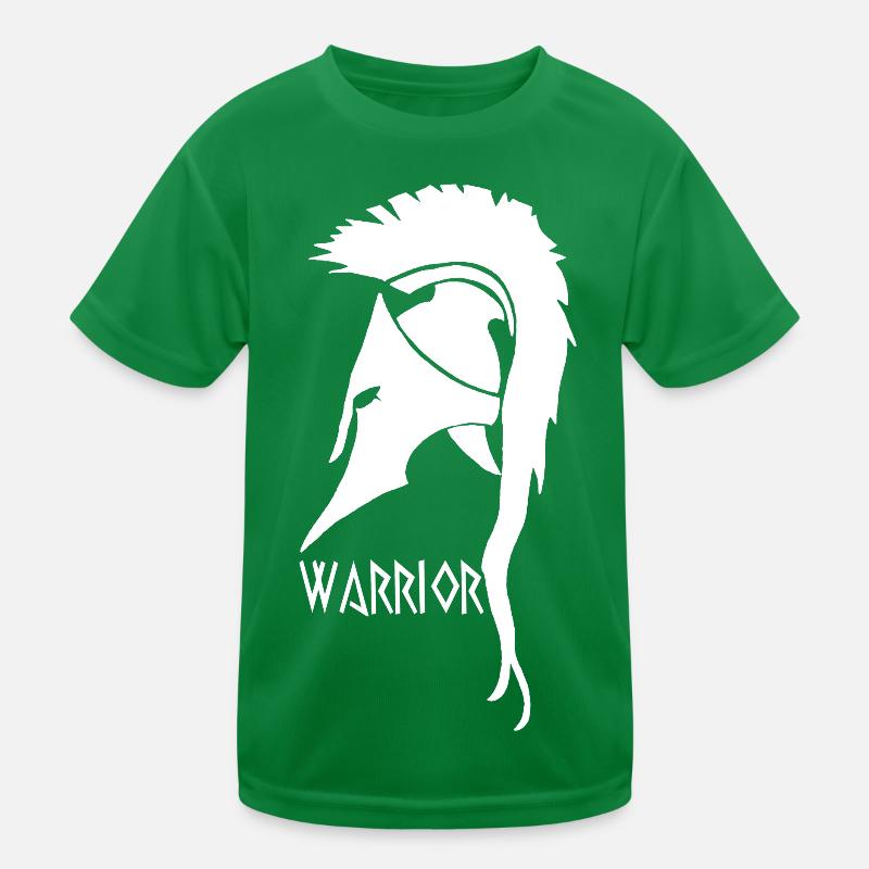 Antiker weißer Kriegerhelm Kinder Funktions-T-Shirt