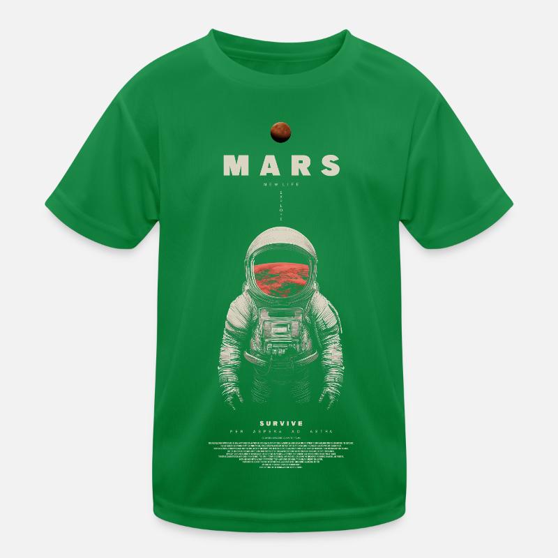 Mars Exploration Kinder Funktions-T-Shirt