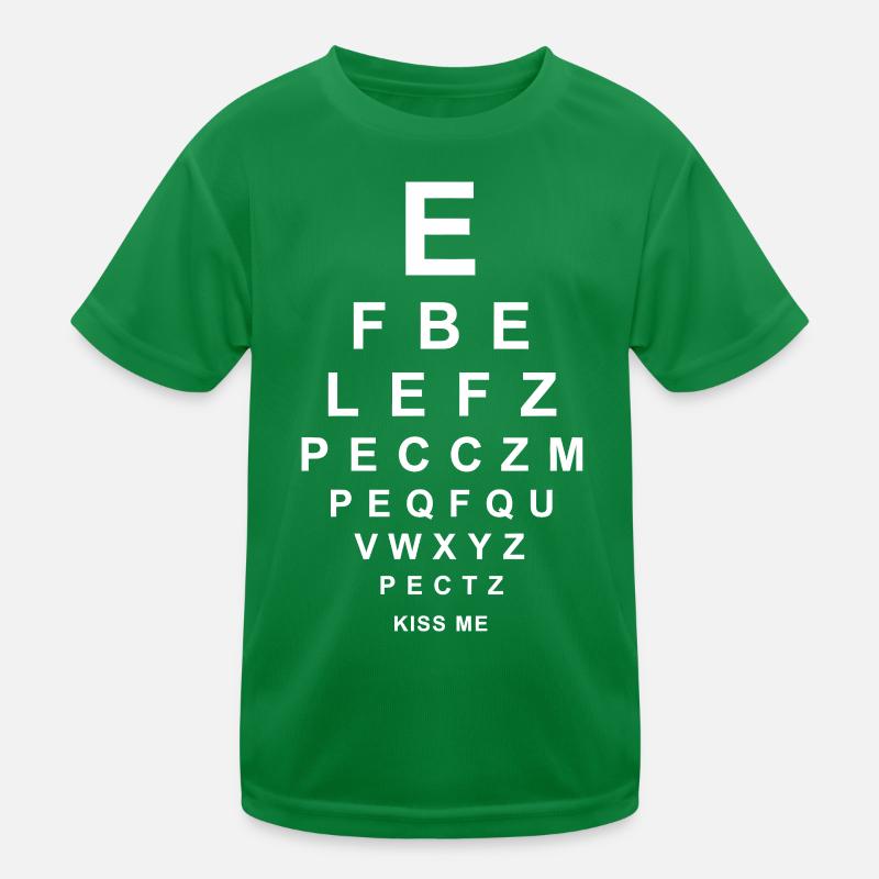 Test de la vue - Embrasse-moi T-shirt sport Enfant