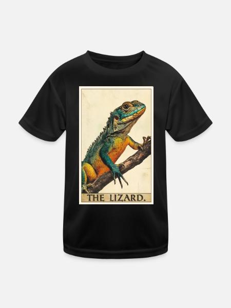 Lizards Lizard - Kids Functional T-Shirt - black - Front